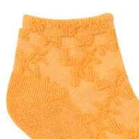 Ảnh của [LYNX] Tất ngắn nữ dệt logo nổi màu cam