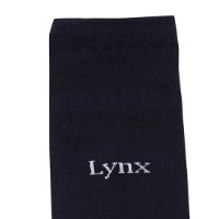 Ảnh của [LYNX] Tất dài nữ màu xanh navy trang trí chuông ở gót