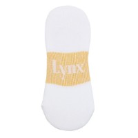 Ảnh của [LYNX] Tất lười in logo chữ màu trắng cho nữ