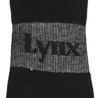 Ảnh của [LYNX] Tất lười in logo chữ màu đen cho nữ