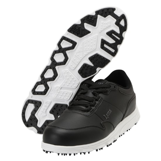 Ảnh của [LYNX] Giày golf cho nam dòng buộc dây classic màu đen