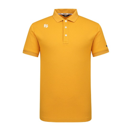 Ảnh của [FANTOM] Áo cộc tay nam cổ polo in logo màu vàng