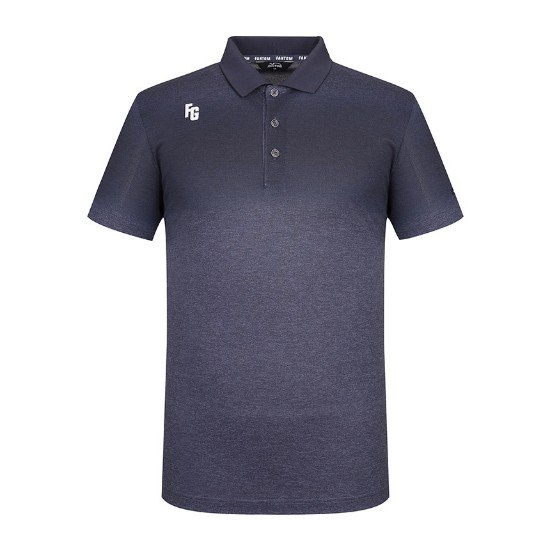 Ảnh của [FANTOM] Áo cộc tay polo in logo màu xanh navy cho nam