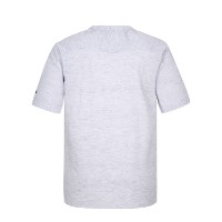 Ảnh của [FANTOM] Áo cộc tay sơ mi cổ henley màu ghi sáng cho nam