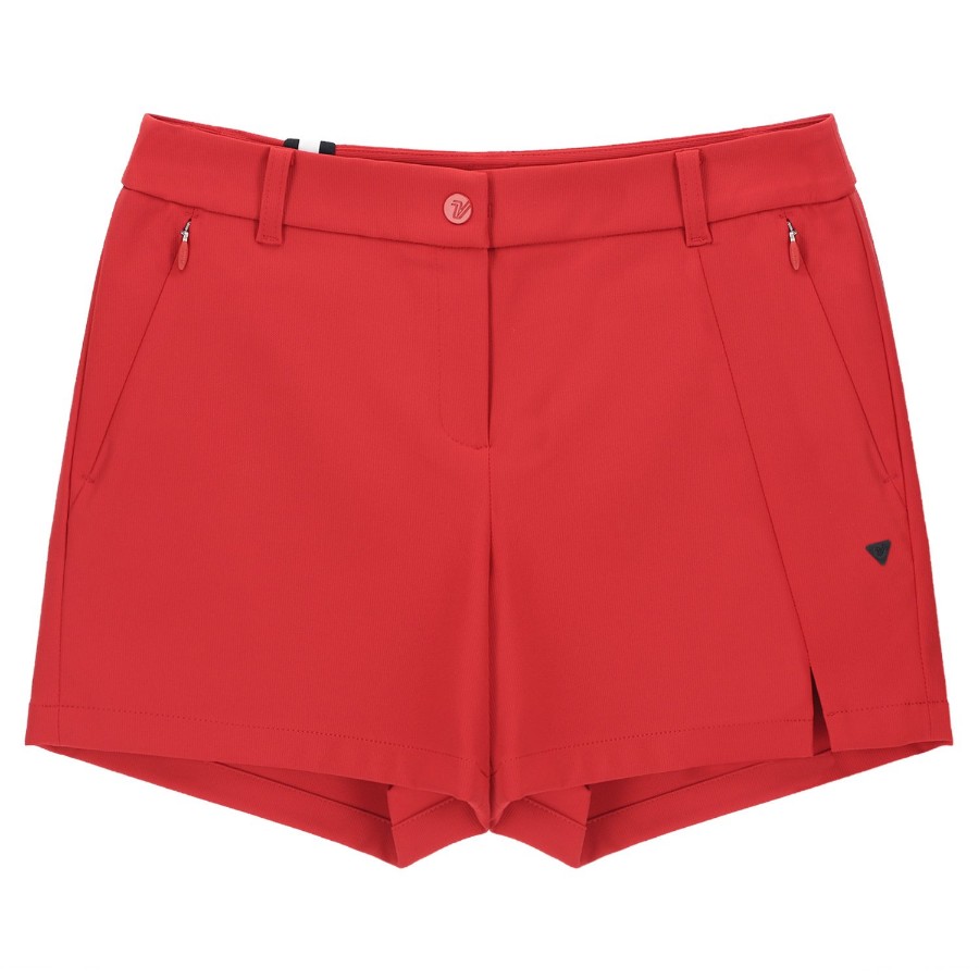 Ảnh của [Volvik APPAREL] Quần short chơi golf túi khóa kéo dành cho nữ màu đỏ