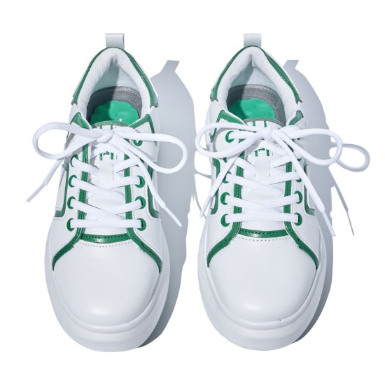 Ảnh của [Volvik APPAREL] Giày golf line Spike cho nữ màu trắng phối xanh lá