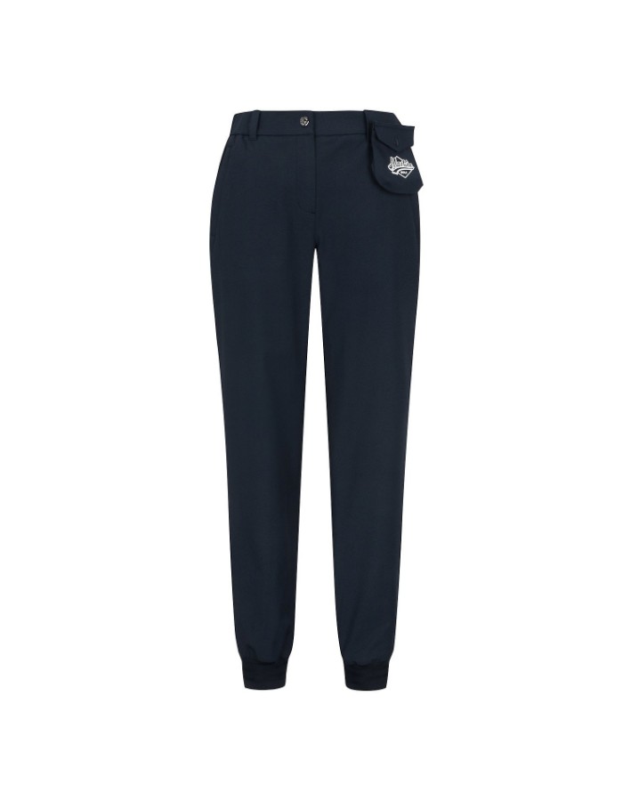 Ảnh của [MARTINEGOLF] Quần dài Jogger Slimfit có túi đeo màu xanh navy cho nữ