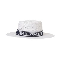 Ảnh của [PEARLY GATES] Mũ thống đốc fedora có ruy băng màu trắng cho nữ