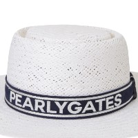 Ảnh của [PEARLY GATES] Mũ thống đốc fedora có ruy băng màu trắng cho nữ