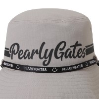 Ảnh của [PEARLY GATES] Mũ xô có dây đeo logo nữ màu be