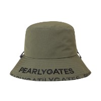 Ảnh của [PEARLY GATES] Mũ xô có dây đeo logo nữ màu xanh rêu