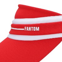 Ảnh của [FANTOM] Mũ lưỡi trai nửa đầu màu đỏ đính nơ ruy băng cho nữ