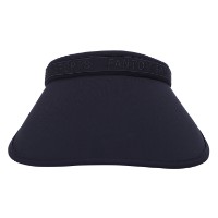 Ảnh của [FANTOM] Mũ rộng vành nửa đầu thêu logo chữ nổi màu xanh navy cho nữ