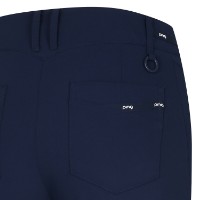 Ảnh của [PING] Quần dài xẻ viền băng dính logo dành cho nữ màu navy