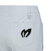 Ảnh của [MASTER BUNNY EDITION] Quần dai Bootcut phối bảng đục lỗ cho nữ màu trắng