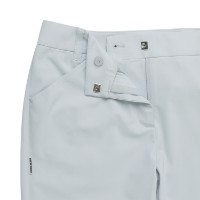 Ảnh của [MASTER BUNNY EDITION] Quần dai Bootcut phối bảng đục lỗ cho nữ màu trắng