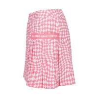 Ảnh của [MASTER BUNNY EDITION] Chân váy Culottes xếp ly hai bên hông họa tiết caro dành cho nữ màu hồng