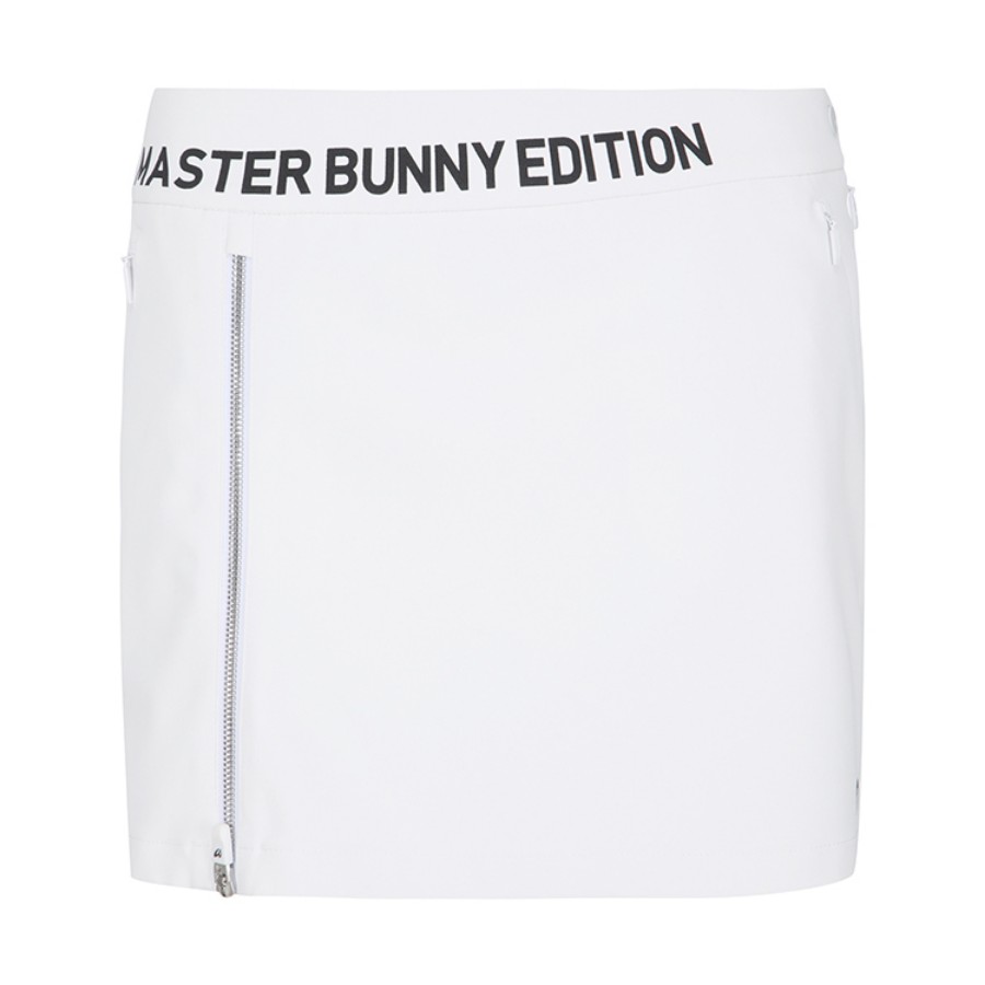 Ảnh của [MASTER BUNNY EDITION] Chân váy Culotte phối dây khóa kéo nổi phía trước cho nữ màu trắng