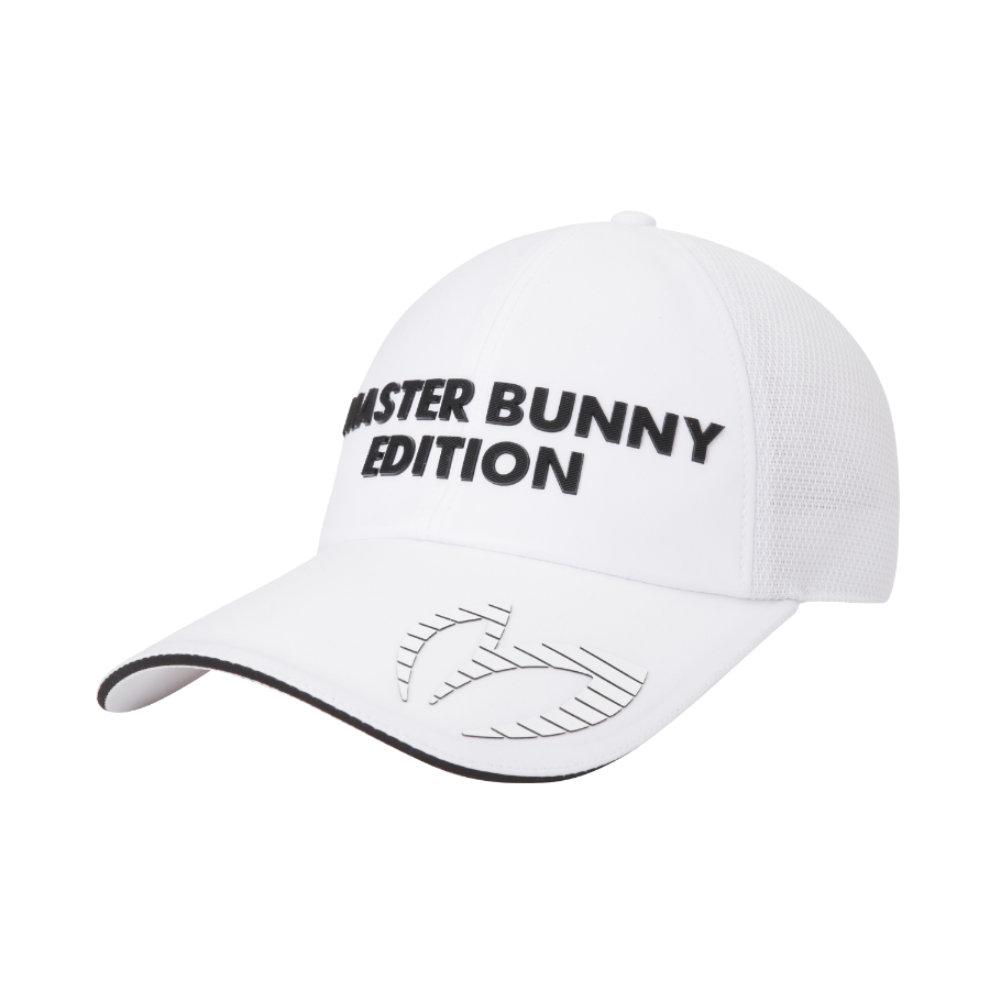 Ảnh của [MASTER BUNNY EDITION] Mũ lưỡi trai lưới có logo dập nổi màu trắng cho nữ