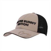 Ảnh của [MASTER BUNNY EDITION] Mũ lưỡi trai lưới có logo dập nổi màu be cho nữ