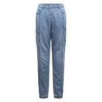 Ảnh của [LYNX] Quần dài Jogger Denim màu xanh cho nữ