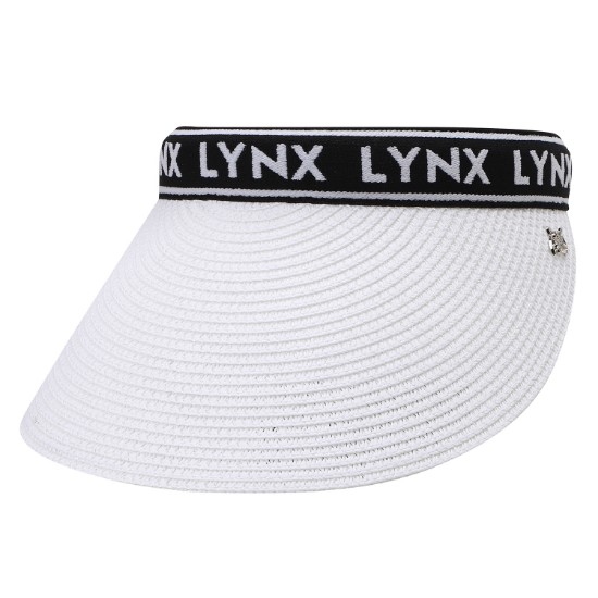 Ảnh của [LYNX] Mũ rộng vành nửa đầu sợi tự nhiên màu trắng cho nữ