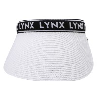 Ảnh của [LYNX] Mũ rộng vành nửa đầu sợi tự nhiên màu trắng cho nữ