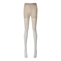 Ảnh của [MASTER BUNNY EDITION] Quần dài legging kết cấu khối dành cho nữ màu trắng