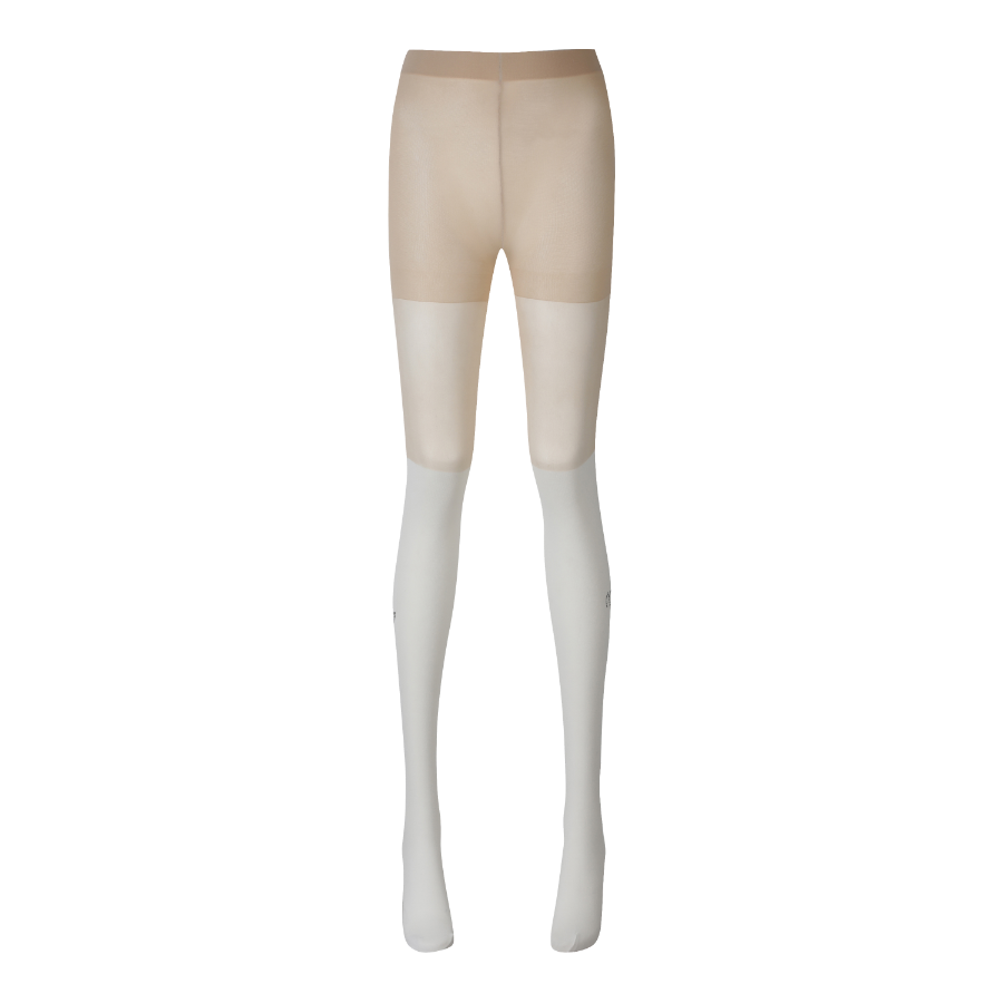 Ảnh của [MASTER BUNNY EDITION] Quần dài legging kết cấu khối dành cho nữ màu trắng