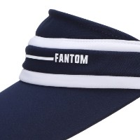 Ảnh của [FANTOM] Mũ lưỡi trai nửa đầu màu xanh navy đính nơ ruy băng cho nữ